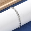 304 Stainless Steel Triangle Link Chain Bracelets for Women BJEW-F488-23P-2