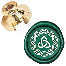 Wax Seal Brass Stamp Head AJEW-WH0209-572