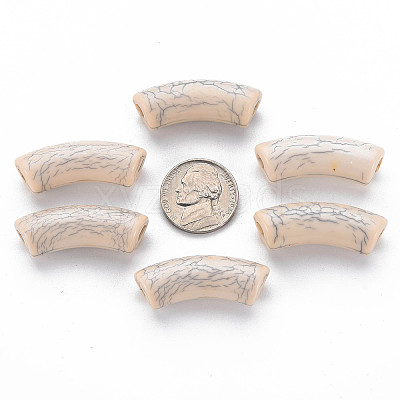 Opaque Crackle Acrylic Beads MACR-S372-001N-006-1
