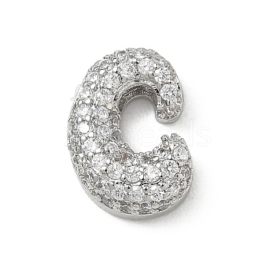 Brass Micro Pave Cubic Zirconia Pendants KK-A300-02P-C-1