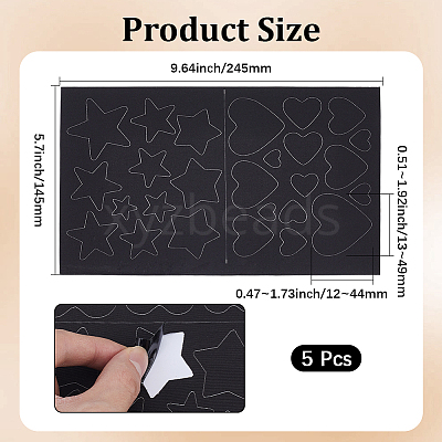 Polyester Clothing Patches PATC-GF0001-93B-1