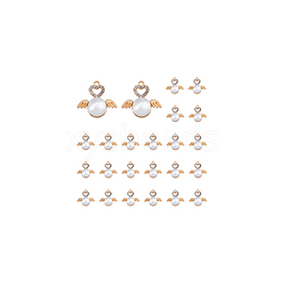 40Pcs Alloy Rhinestone Pendants FIND-DC0002-97-1
