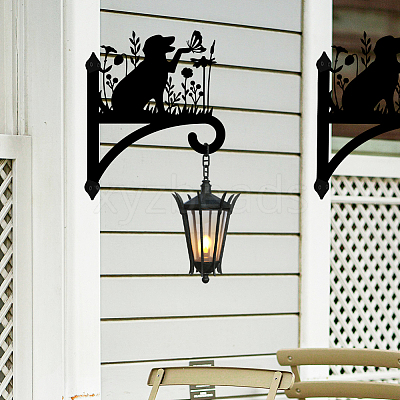 Iron Hanging Plant Hanger Bracket HJEW-WH0095-023-1