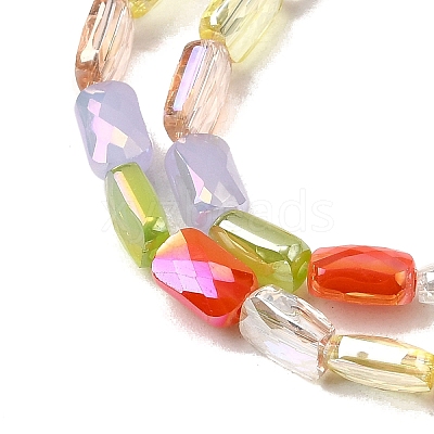 Electroplate Glass Beads Strands EGLA-D300-05-05-1