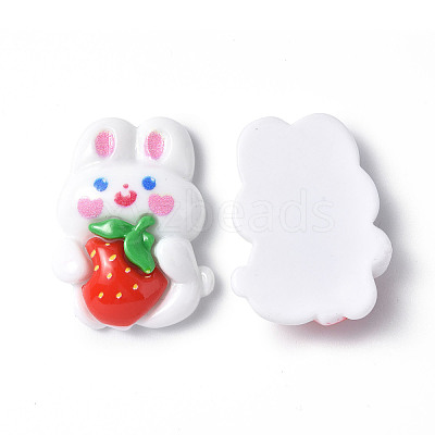 Opaque Resin Cabochons CRES-P023-06F-1
