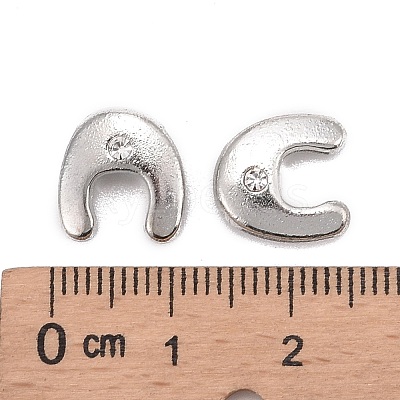 Letter Slider Beads for Watch Band Bracelet Making ALRI-O012-U-NR-1