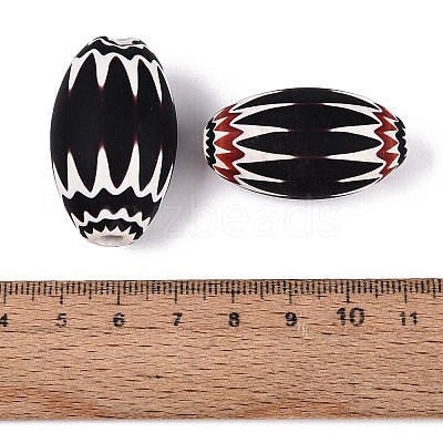 Handmade Millefiori Glass Barrel Beads LA-N002-28C-1