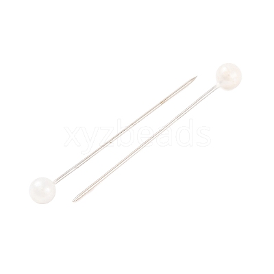 White Color Platinum Plated Ball Head Pins X-NEED-D002-1-1
