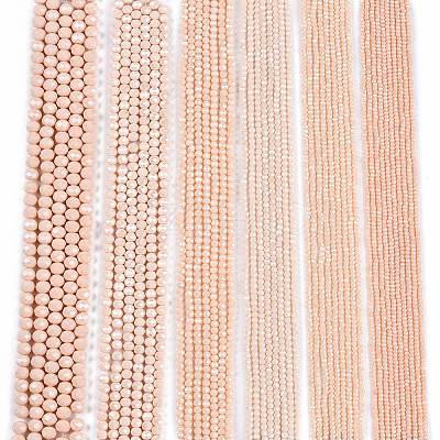 Electroplate Glass Beads Strands EGLA-A044-P3mm-A05-1