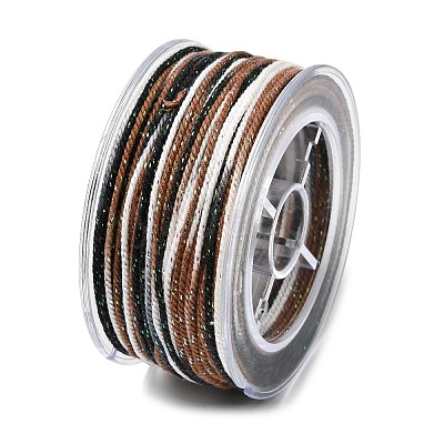 30M Segment Dyed Cotton & Metallic String Threads OCOR-F018-01B-1