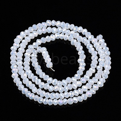 Electroplate Glass Beads Strands EGLA-A044-J1mm-B06-1