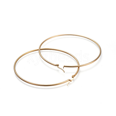 201 Stainless Steel Big Hoop Earrings LS-EJEW-A052-20A-G-1