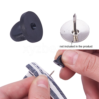 Rubber Brooch Findings FIND-PH0011-01-1