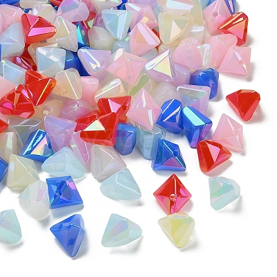 UV Plating Opaque Acrylic Imitation Jelly Beads OACR-D316-05C-1