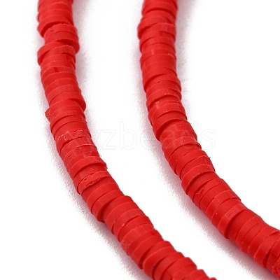 Handmade Polymer Clay Beads Strands CLAY-R089-4mm-Q045-1