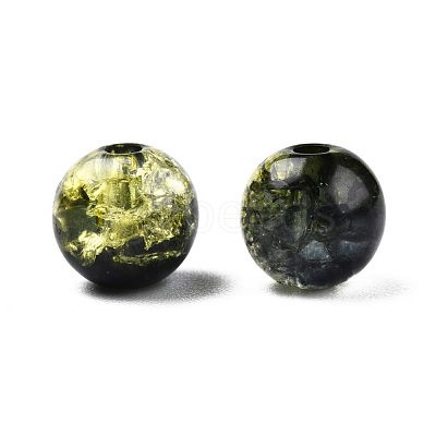 Transparent Crackle Acrylic Beads CACR-N002-12A-1