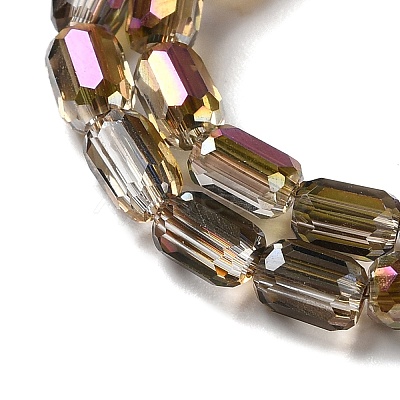 Electroplate Glass Beads Strands EGLA-D031-01-15-1