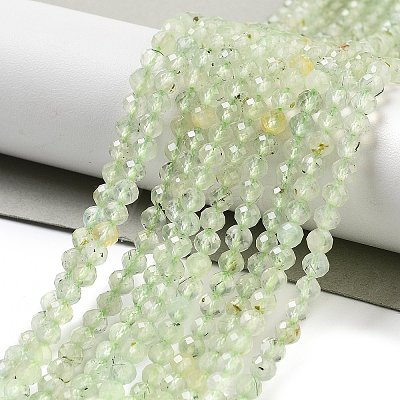 Natural Prehnite Beads Strands LS-G-G161-A13-03-1