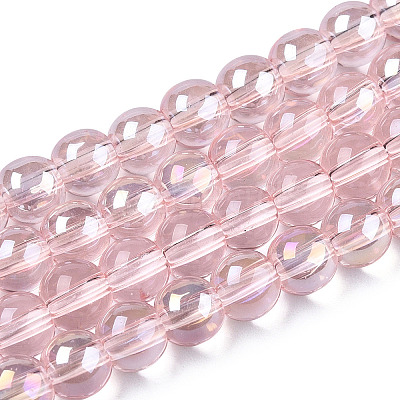 Electroplate Transparent Glass Beads Strands LS-GLAA-T032-T6mm-AB10-1