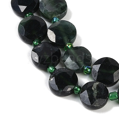 Natural Black Jade Beads Strands G-C116-A54-01-1