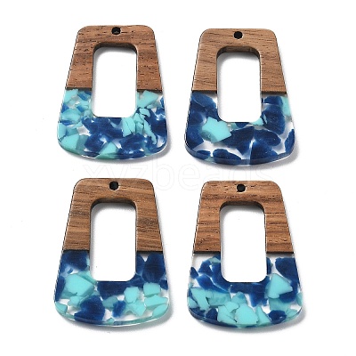 Resin and Walnut Pendants FIND-R051-02B-1