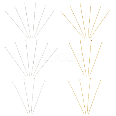 30Pcs 6 Styles 925 Sterling Silver Pins Sets STER-PH0003-58-1