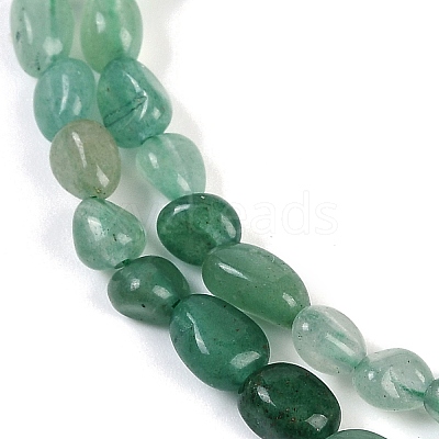 Natural Green Aventurine Beads Strands LS-G-P497-01B-20-1