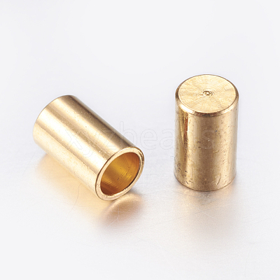 Brass Cord Ends KK-K192-09G-1
