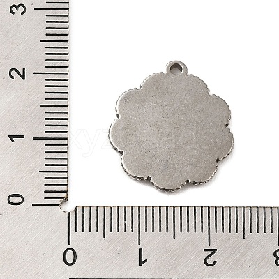 304 Stainless Steel Pendant Cabochon Settings STAS-G344-06P-1