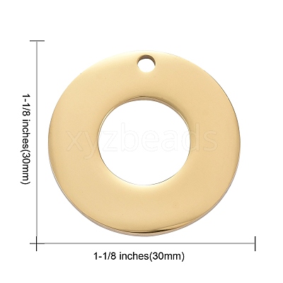 304 Stainless Steel Pendants STAS-I140-08G-1
