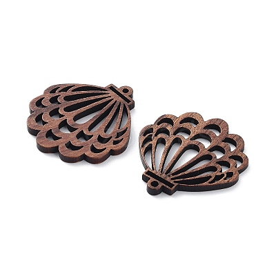 Walnut Wood Laser Cut Pendants WOOD-Q051-05E-1