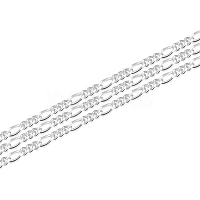 925 Sterling Silver Figaro Chain STER-WH0011-03S-1