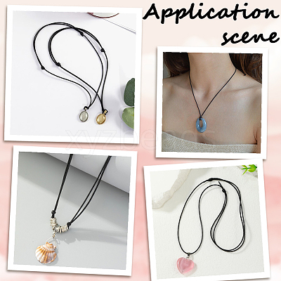 50Pcs Adjustable Waxed Cotton Cord Necklace Making NJEW-SC0001-91-1