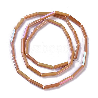 Electroplate Glass Beads Strands EGLA-Q128-10C-1