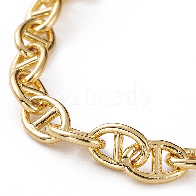 Brass Mariner Link Chain Bracelets BJEW-JB05816-1