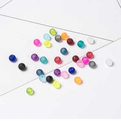 24 Colors Transparent Glass Beads FGLA-JQ0001-03-4mm-1