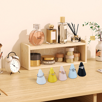 5Pcs 5 Colors Ceramics Ring Display Stands RDIS-FH0001-02-1