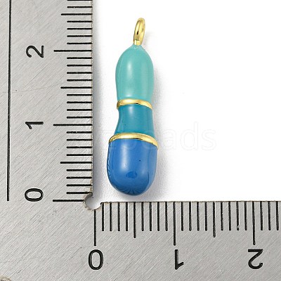 Brass Enamel Pendants KK-E093-03G-I-1