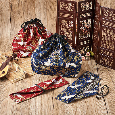 8Pcs 8 Styles Polycotton Bags ABAG-BT0001-03-1