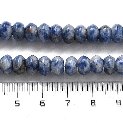 Natural Blue Spot Jasper Beads Strands G-P559-A15-01-1