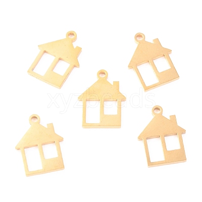 304 Stainless Steel Charms STAS-O142-39G-1