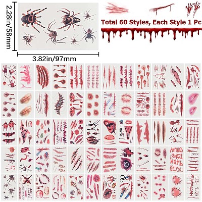 2 Sets 2 Style Body Art Tattoos Stickers MRMJ-GF0001-39-1