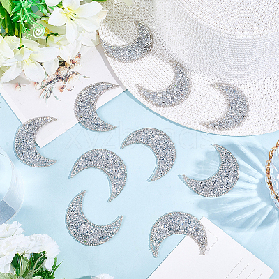 Resin Rhinestone Hotfix Rhinestone Iron on/Sew on Cloth Patches DIY-WH20063-030E-1