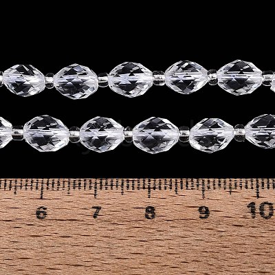 Natural Quartz Crystal Beads Strands G-N342-35-8x6-15-1