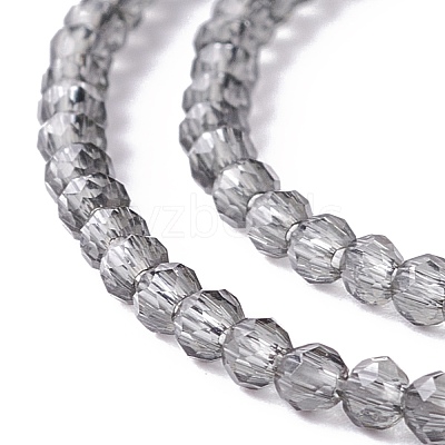 Transparent Glass Beads Strands GLAA-C019-01A-28-1