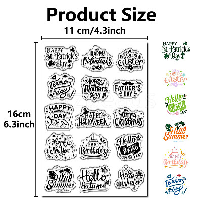 Custom PVC Plastic Clear Stamps DIY-WH0439-0225-1