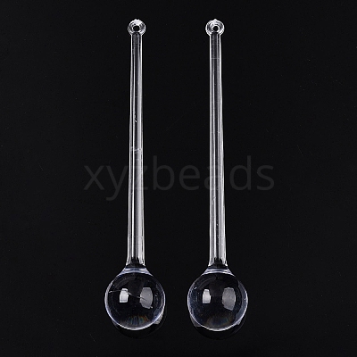 Transparent Acrylic Pendants TACR-T028-24A-1
