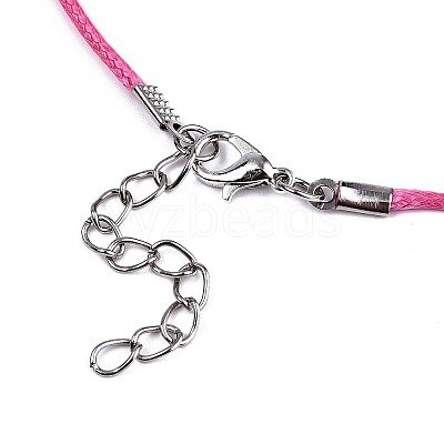 Waxed Cotton Cord Necklace Making LS-MAK-S034-010-1