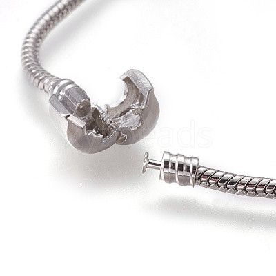 Brass European Style Bracelets Making PPJ004Y-1