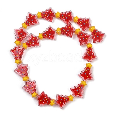 Transparent Glass Enamel Beads LAMP-S070-05C-1